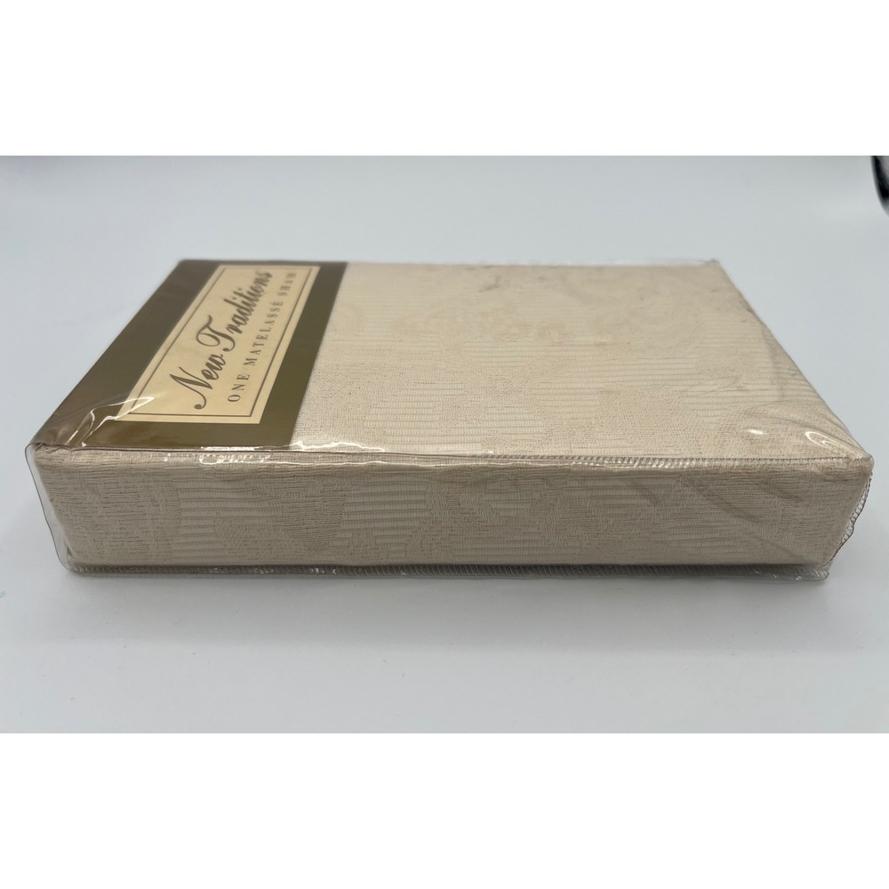 Vintage Matelasse Sham Cream Cotton Textured Bedding  New Traditions‎ Sears - Picture 9 of 9